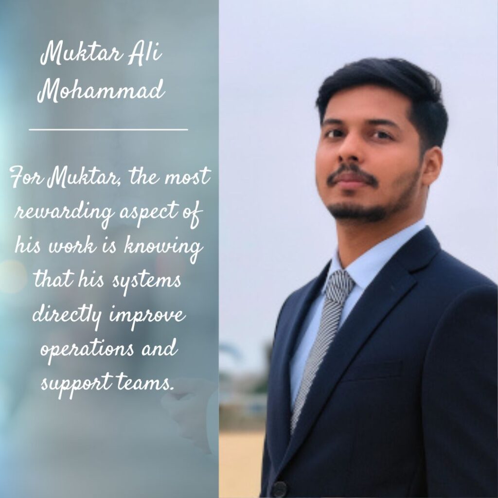 Muktar Ali Mohammad, 28, Industrial Controls Specialist with SymBioAITech, Farmers Branch, Texas.  