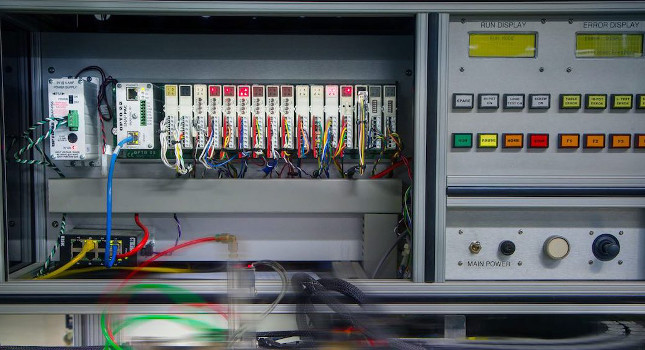 Figure 1: Industrial controllers such as this traditional PLC/PAC, are typically installed in control panels local to the equipment or processes they monitor and automate. Courtesy: Opto 22