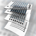 A diagram of a curvature-adjustable imager built with stretchable electronics that use n-type semiconductors sandwiched in between elastomers to limit the semiconductors’ typical brittleness. Courtesy: Cunjiang Yu/Penn State