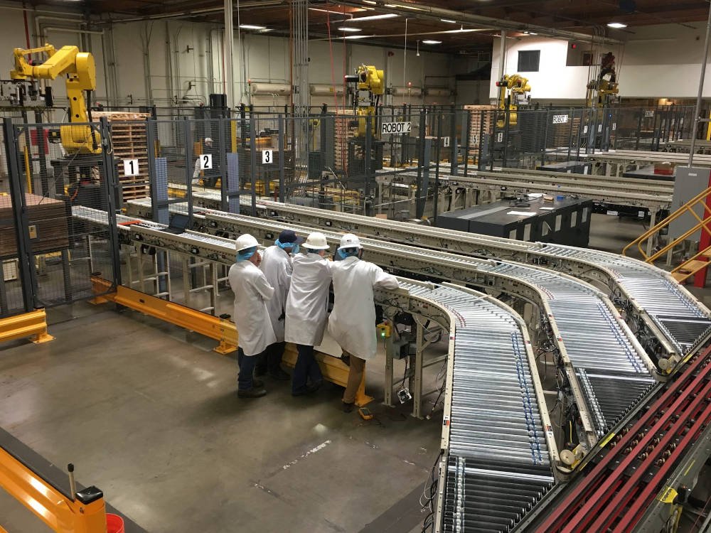 A Northern California candy manufacturer’s upgraded their conveyor system, which reduced overall maintenance costs and improved efficiency. Courtesy: Automation Group