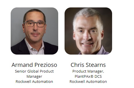 Armand Prezioso, senior global product manager, and Chris Stearns, product manager PlantPAx DCS, both from Rockwell Automation, said new flexible, software-configurable I/O platforms make it possible to reduce downtime, increase flexibility, simplify maintenance and optimize lifecycle costs, in an Aug. 31 Control Engineering webcast, “Augmenting DCS Capabilities with Universal I/O.” Courtesy: Rockwell Automation