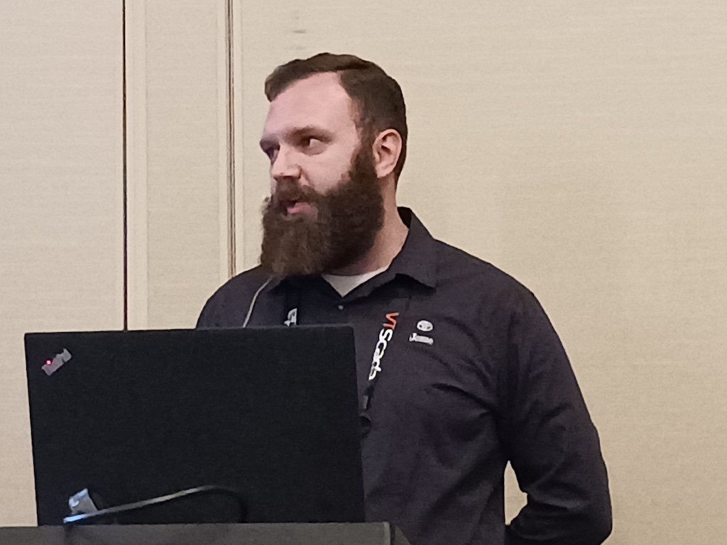 Figure 1: Jesse Daniels, engineering manager-maintenance and spare parts new model, Toyota Motor North America, said Toyota has used VTScada for 23 years in Georgetown, Ohio, and plans to expand use in all North American facilities. Daniels was among case study presenters at the 2024 ScadaFest, where discussions focused on more effective use of VTScada by Trihedral, a Delta Group company. 