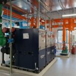 The ABB New Berlin, Wisconsin, facility geothermal heat-pump installation has 225 tons of capacity using 78 vertical wells, 500-feet deep, said Tim Skell, ABB global HVACR application engineering manager (HVACR stands for heating, ventilation, air conditioning, refrigeration). Courtesy: Mark T. Hoske, Control Engineering, WTWH Media