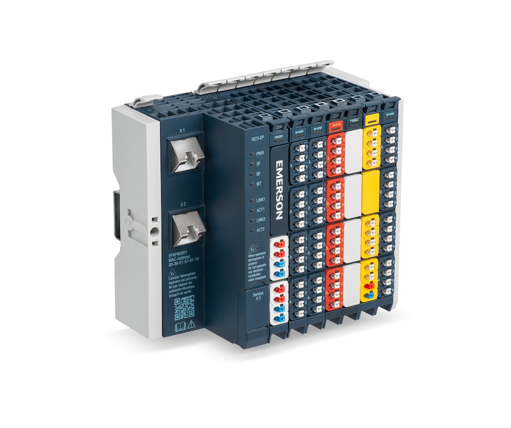 Figure 2: Featuring a wide range of advanced diagnostics, the PACSystems RSTi-EP I/O from Emerson is a compact, high-performance slice I/O with plug-and-play connectivity that simplifies machine design and maintenance. Courtesy: Emerson