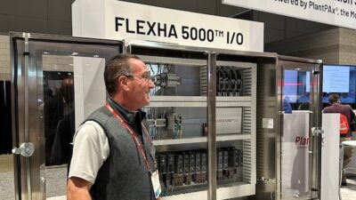 Armand Prezioso discussing the properties of the FLEXHA 5000. Courtesy: Tyler Wall, CFE Media and Technology