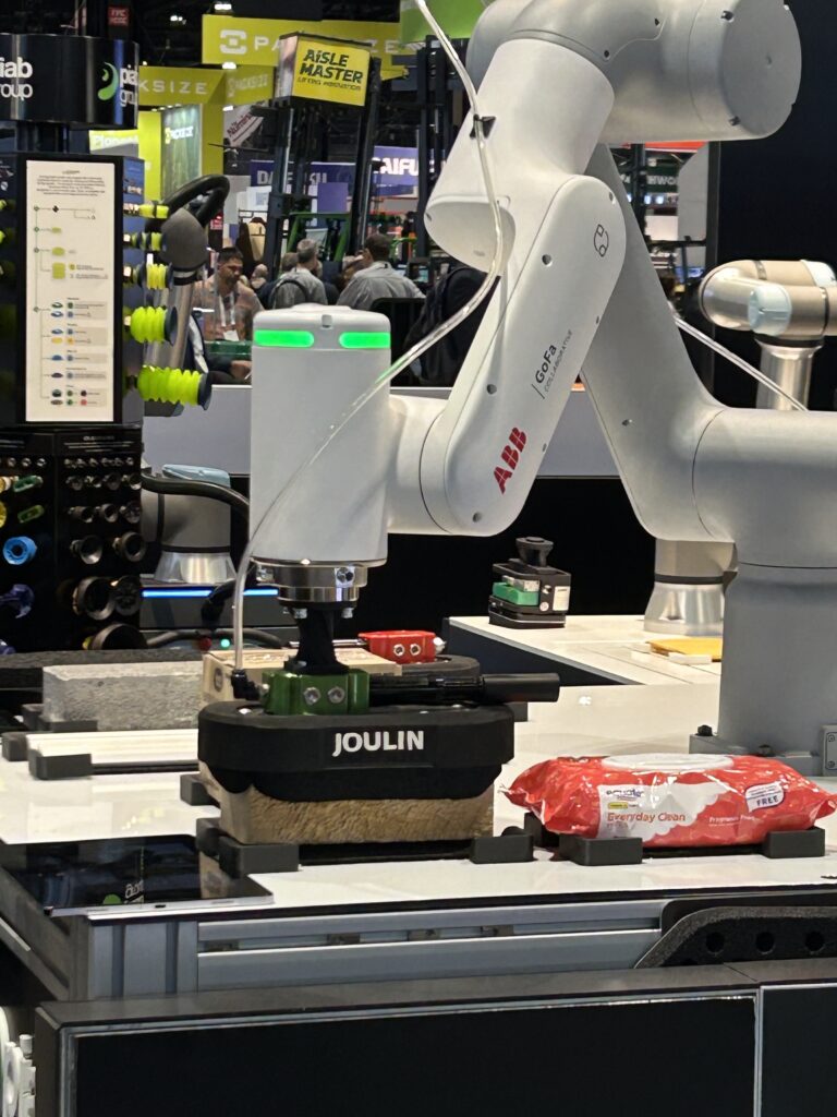 ABB's GoFa collaborative robot at ProMat 2025. Courtesy: Sheri Kasprzak, WTWH Media