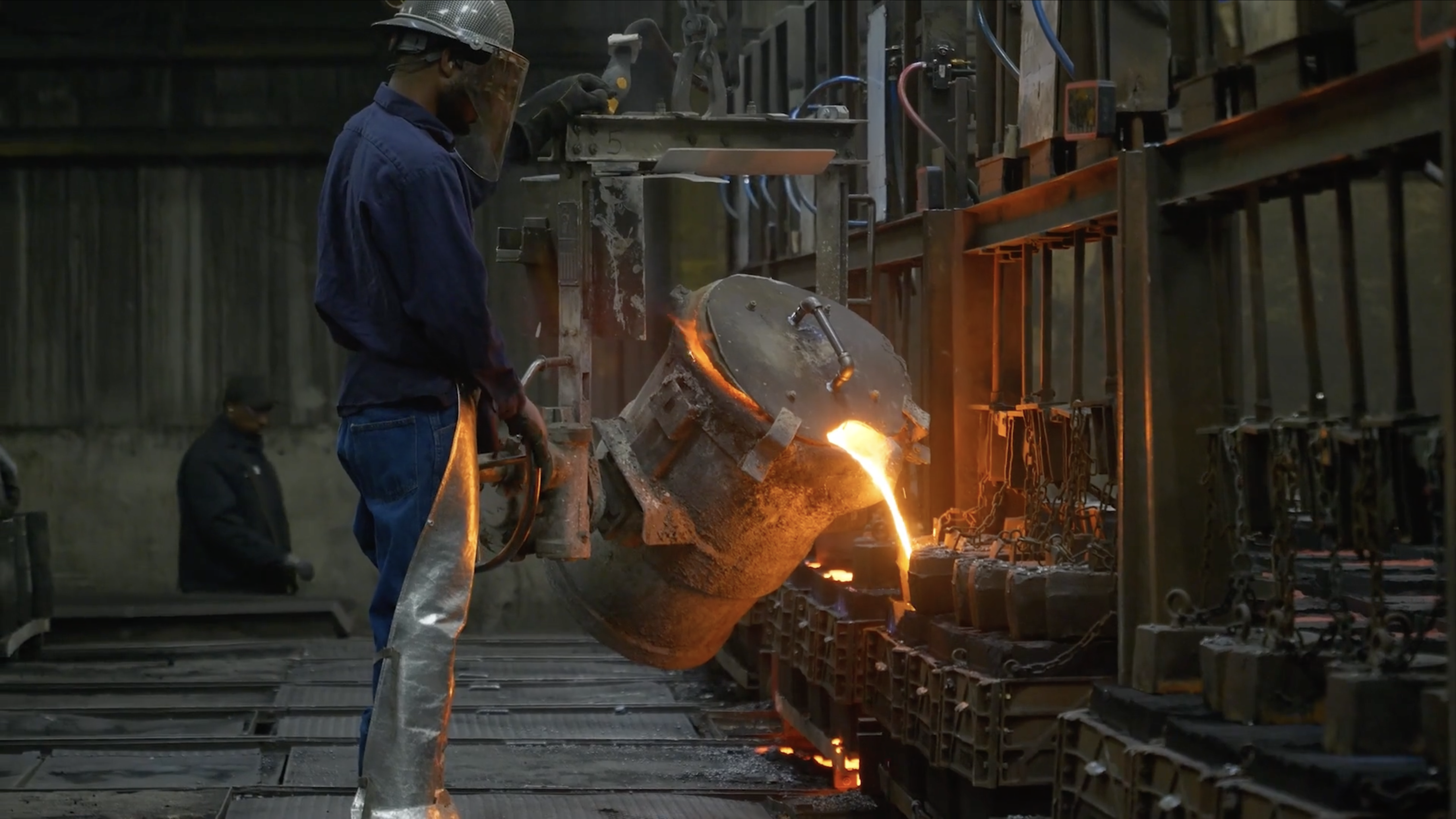 Figure 4: Ferroloy did not want to distract operators while they were pouring 2,700ºF molten iron. Courtesy: Inductive Automation