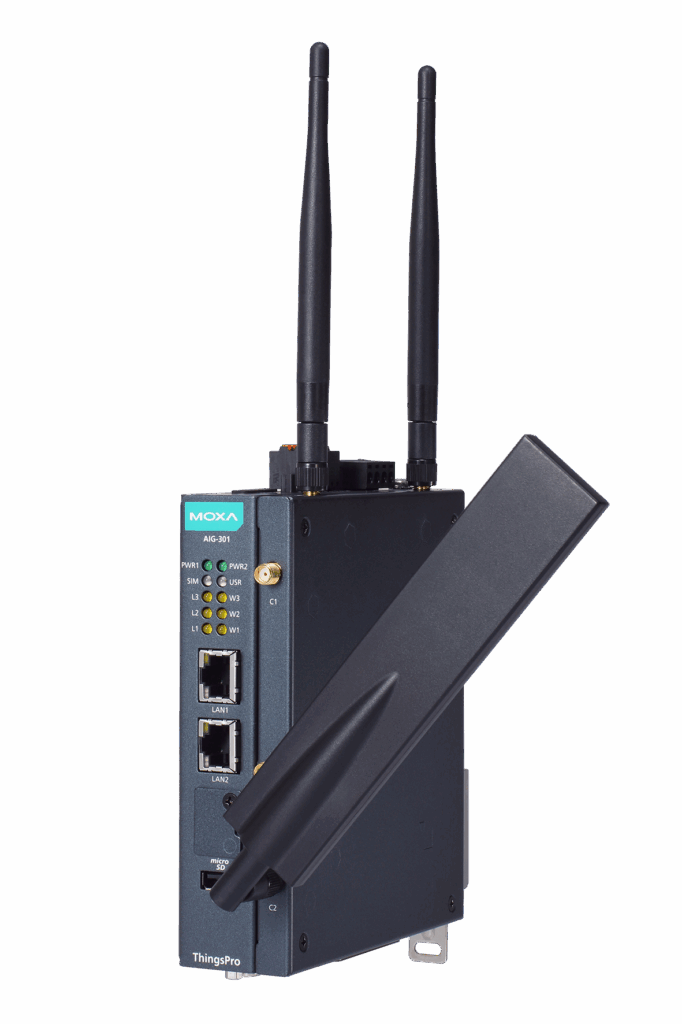 Figure 3: Turnkey IIoT gateways or edge nodes can be proprietary to specific platforms or vendor neutral with support for custom software. Courtesy: Moxa