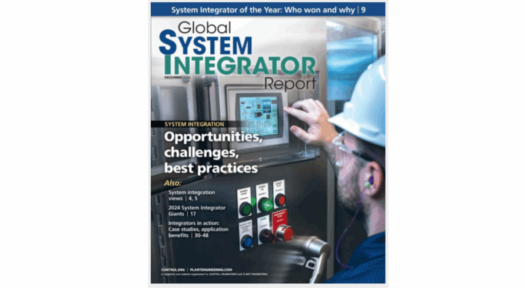 Get answers to your frequently asked questions about the next Global System Integrator Report, from Control Engineering and Plant Engineering, part of WTWH Media. Show here is the November/December 2024 edition of the Global System Integrator Report. Courtesy: Control Engineering, Plant Engineering, WTWH Media
